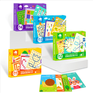 3-6 year old babies can focus on pen control training to erase young thinking early education puzzle card kindergarten toys AI title