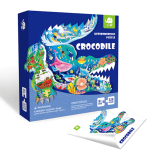 Children's educational toys crocodile shape large piece puzzle irregular animal small elephant intelligence development intellectual handicraft